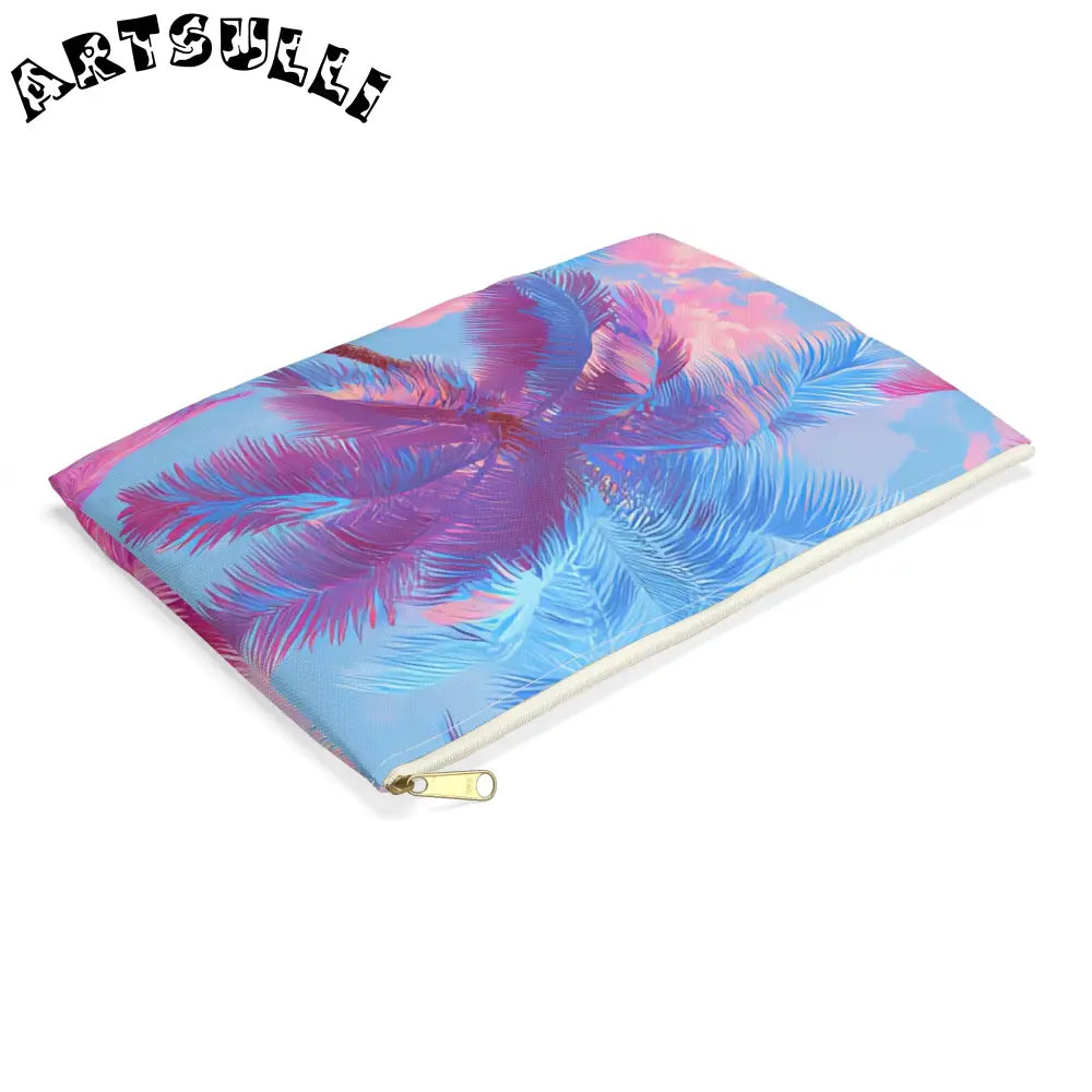 JAKKOUTTHEBXX Ethereal Pastel Palms Accessory Pouch JAKKOUTTHEBXX
