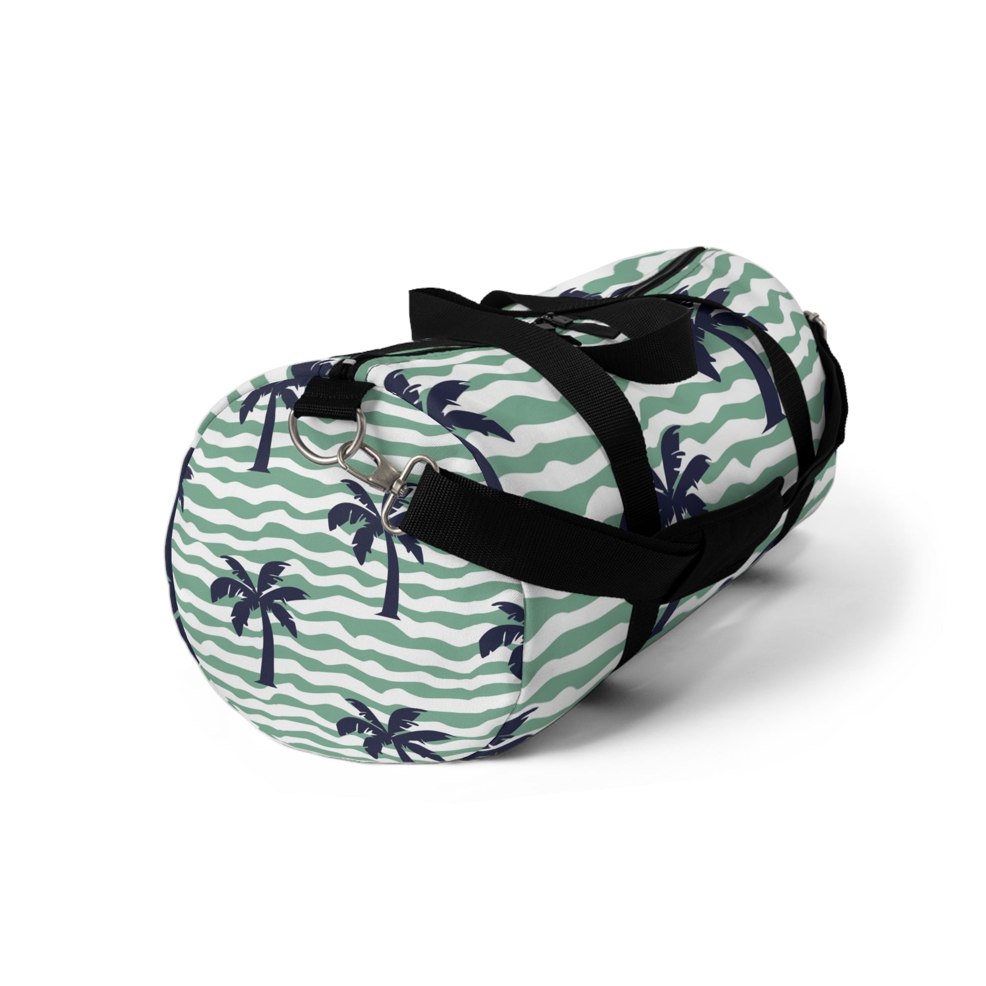 Wavy Stripes and Palm Trees Duffel Bag, Artsulli - Art is Long, Life is Short, Bags, , , , , , , 