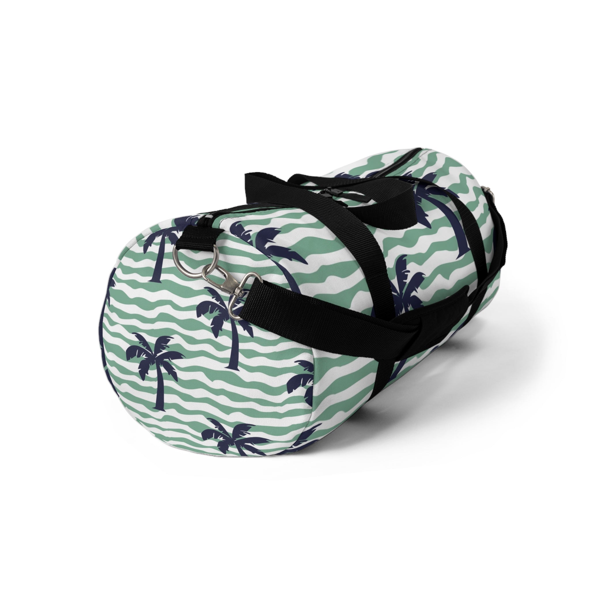 Wavy Stripes and Palm Trees Duffel Bag, Artsulli - Art is Long, Life is Short, Bags, , , , , , , 