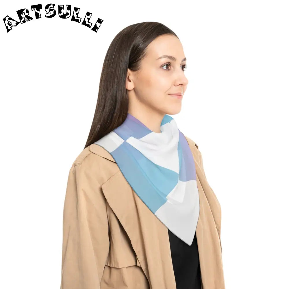 JAKKOUTTHEBXX Vaporwave Check Poly Scarf JAKKOUTTHEBXX Artsulli