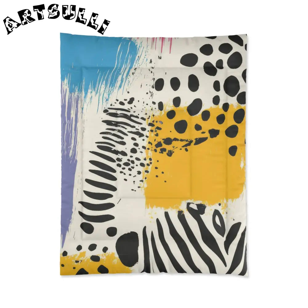 JAKKOUTTHEBXX Rae Zebra Rhapsody Comforter JAKKOUTTHEBXX Artsulli