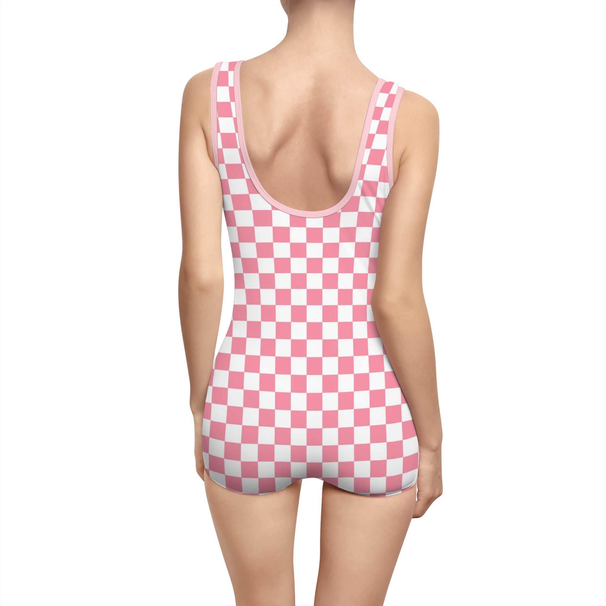 Brigandine Checkered Scene Women's Vintage Swimsuit (AOP)