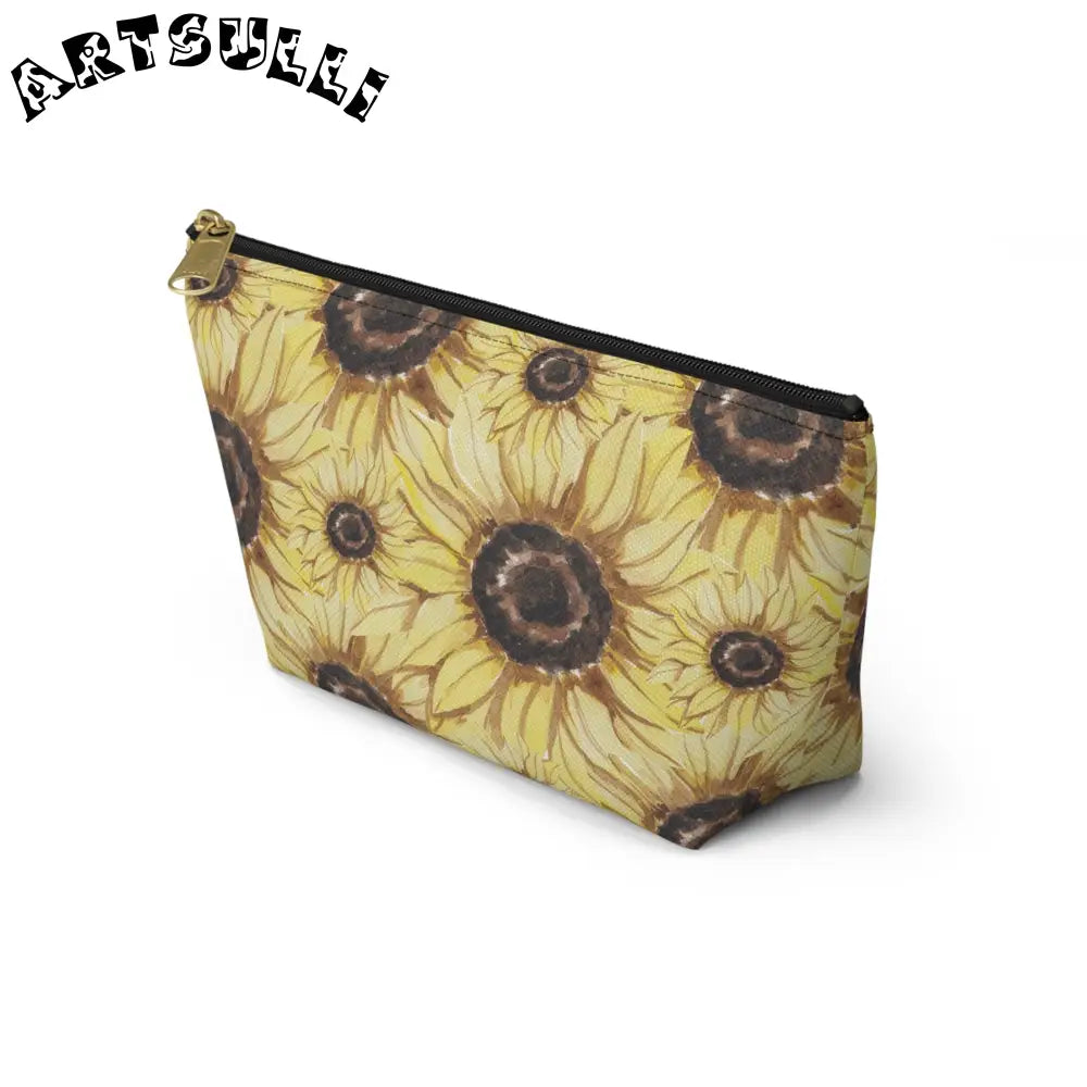 JAKKOUTTHEBXX Retro Anime Sunflower Accessory Pouch w T-bottom