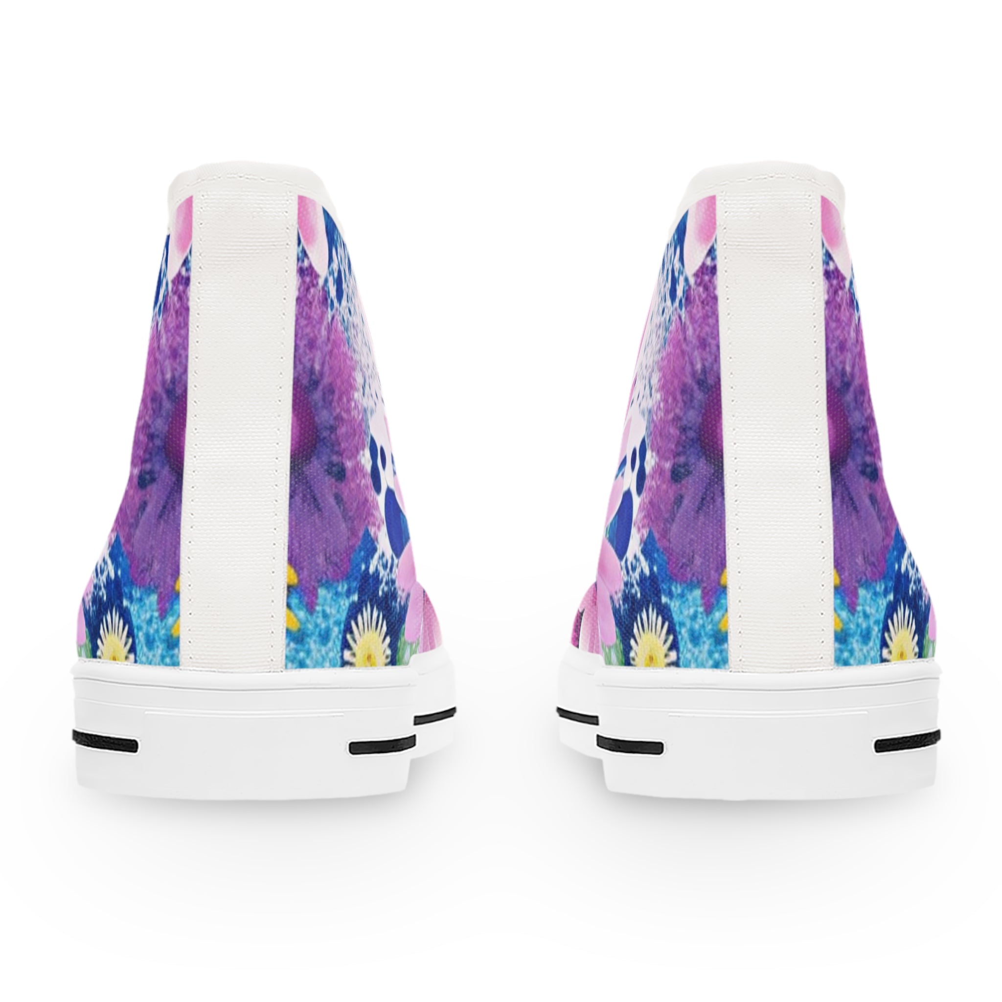 Magical Flower Explosion Multi-Color Women's High Top Sneakers, Artsulli - Art is Long, Life is Short, Shoes, , , , , , , 