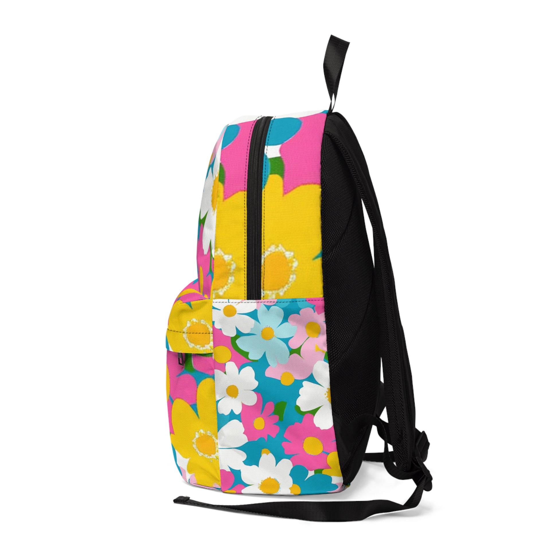 Flowers Multi-Color Unisex Classic Backpack, Artsulli - Art is Long, Life is Short, Bags, , , , , , , 