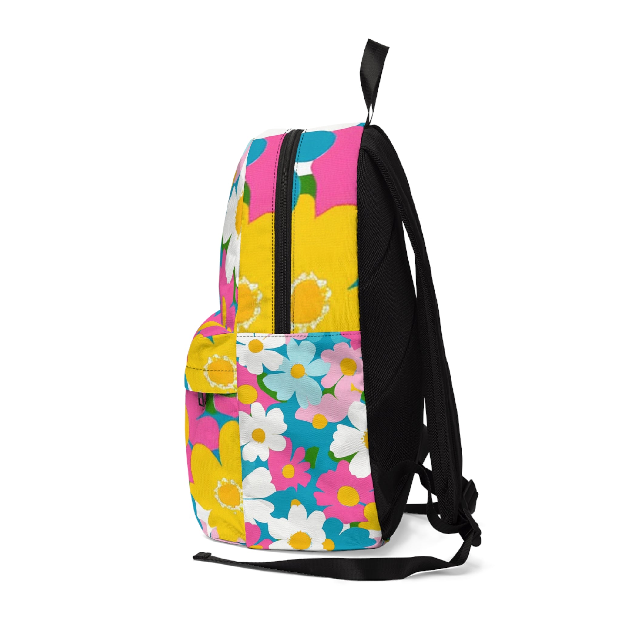 Flowers Multi-Color Unisex Classic Backpack, Artsulli - Art is Long, Life is Short, Bags, , , , , , , 