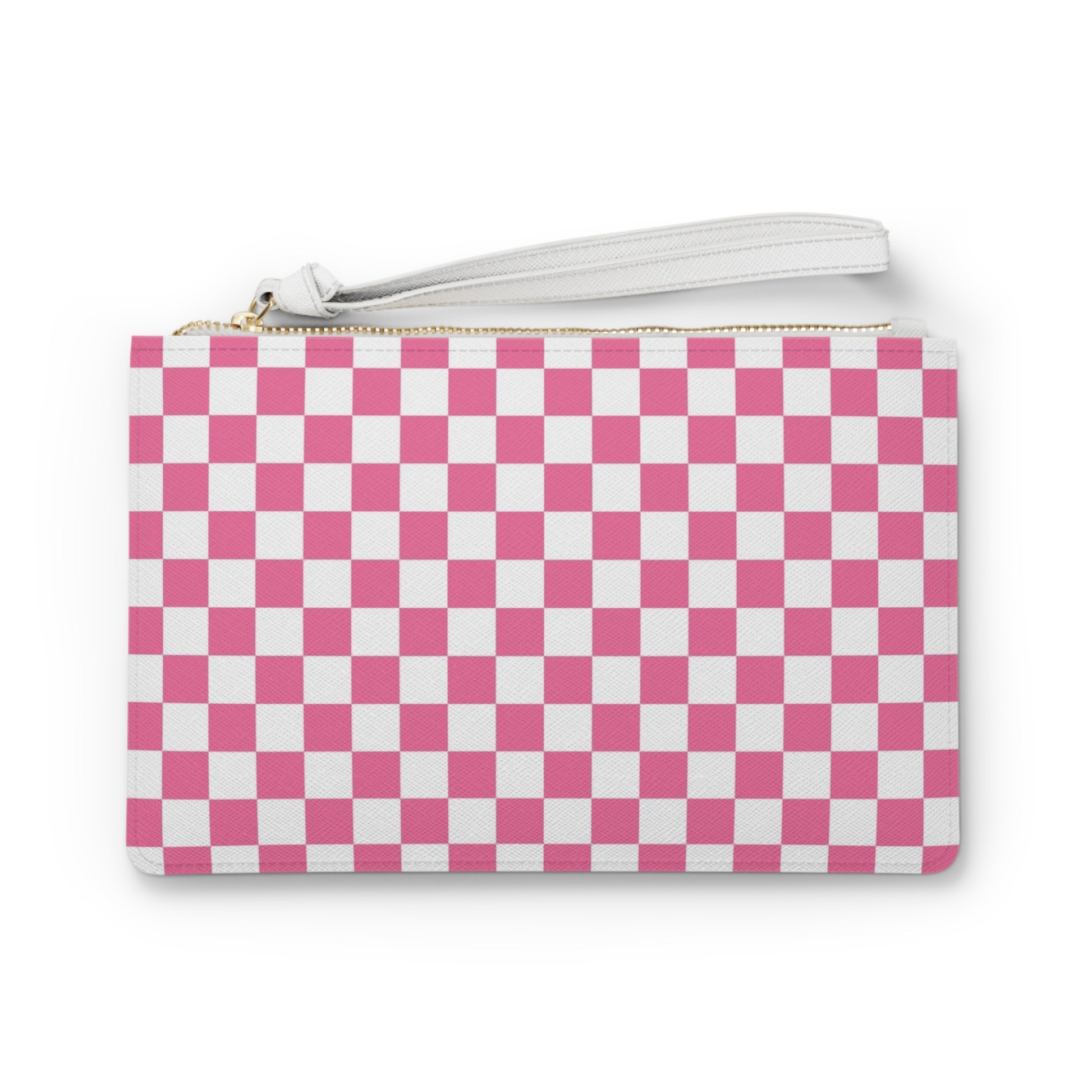 Yuyushiki Pink Check Clutch Bag, Artsulli - Art is Long, Life is Short, Bags, Size, One size, , , , , 79767553181620769795