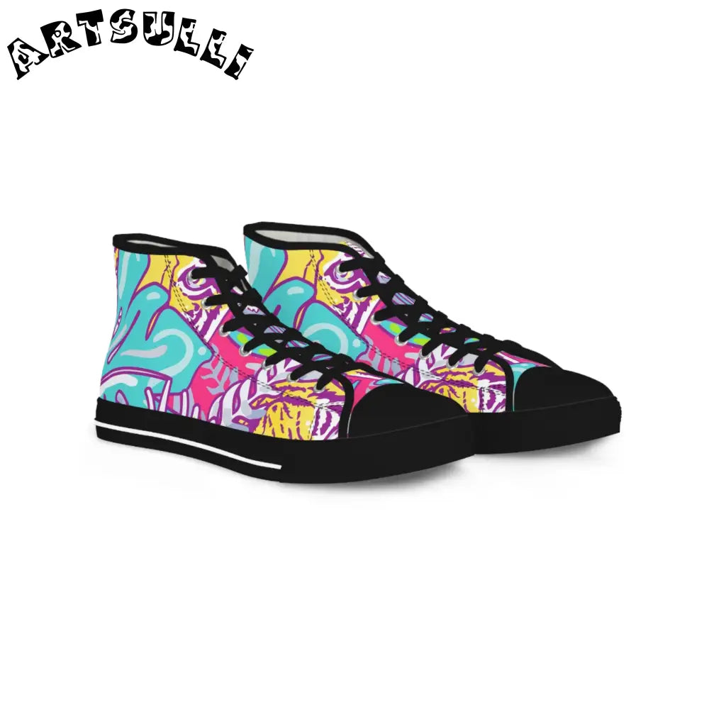 JAKKOUTTHEBXX Tropical Jungle Tigers Torquise and Purple Men’s High