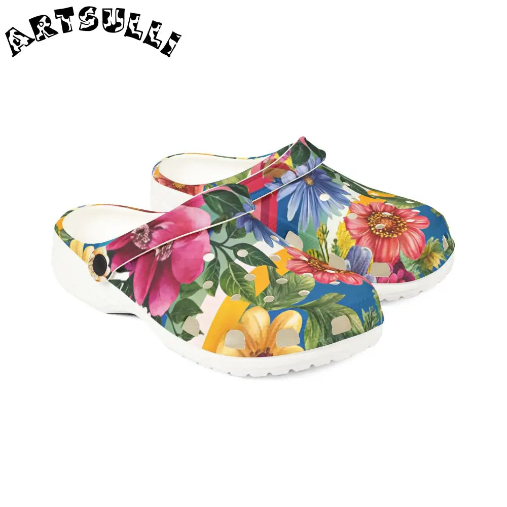 JAKKOUTTHEBXX Colorful Floral Eva Foam Clogs 2025