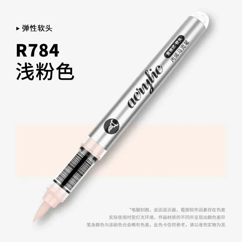 Buy The Best By Artsulli - Art is Long Life Short - 1 PC 120 Colors Direct-liquid Acrylic Markers Paint Pens Brush Tip For Rock School DIY