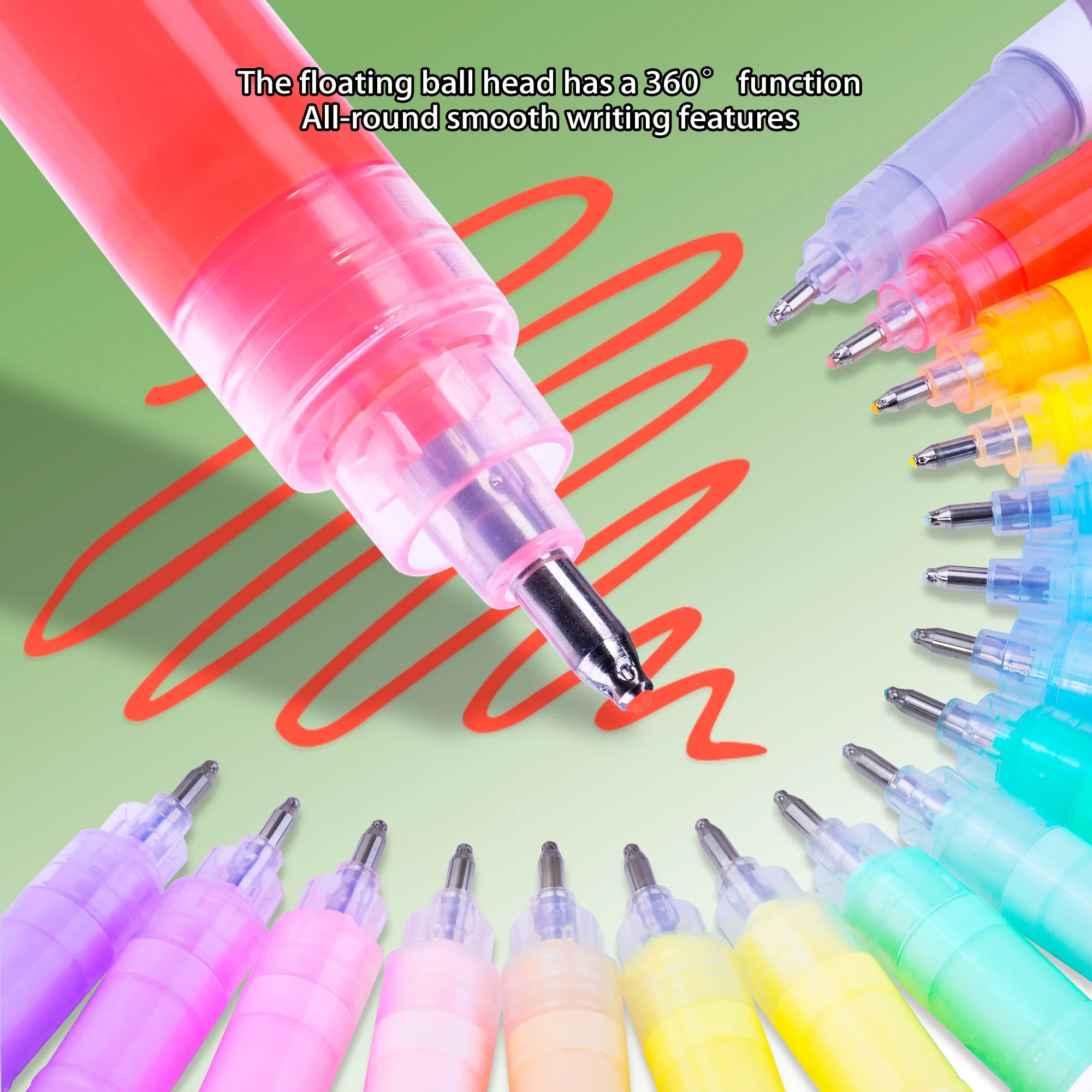 12/168 Colors Large Capacity Highlighter Acrylic Marker Pen Overlay Coloring Pen School Art Markers Supplies Stationery