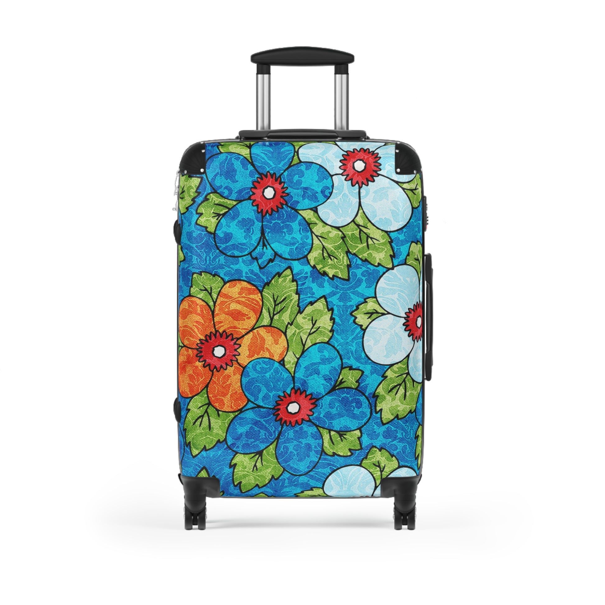Blue Orange Groovy II Suitcase, Artsulli - Art is Long, Life is Short, Bags, Size, Medium, Color, Black, , , 32635509546901699256