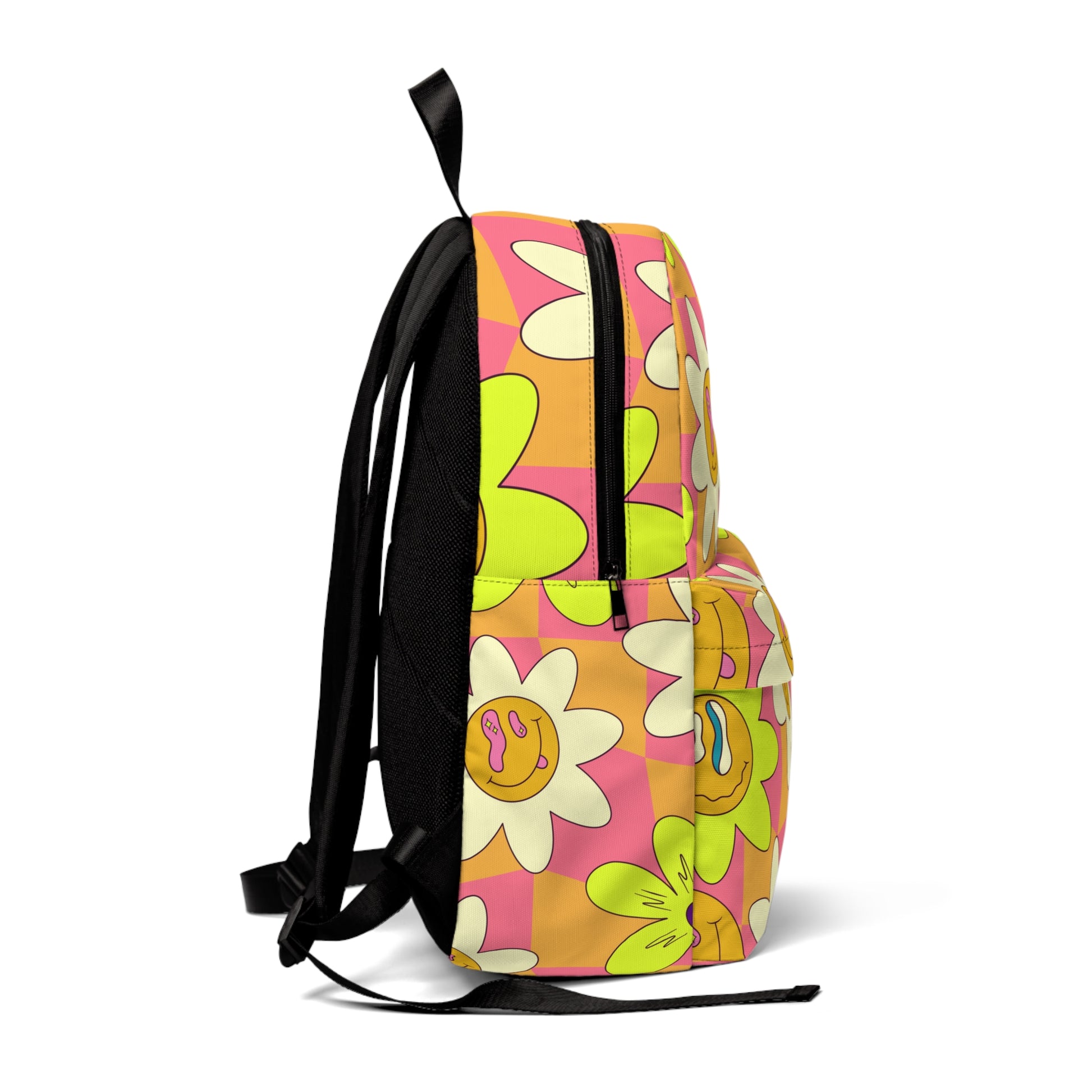 Trippy Sour Face Rave Unisex Classic Backpack, Artsulli - Art is Long, Life is Short, Bags, , , , , , , 