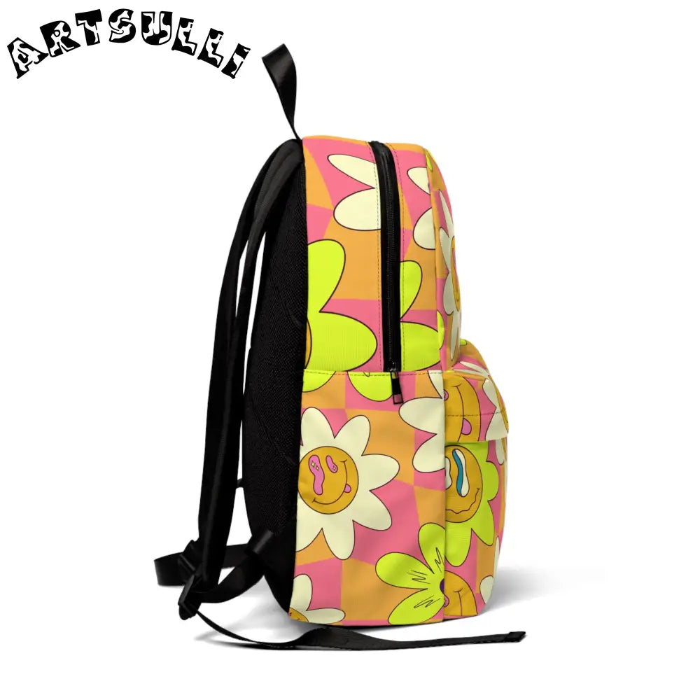 JAKKOUTTHEBXX Trippy Sour Face Rave Unisex Classic Backpack