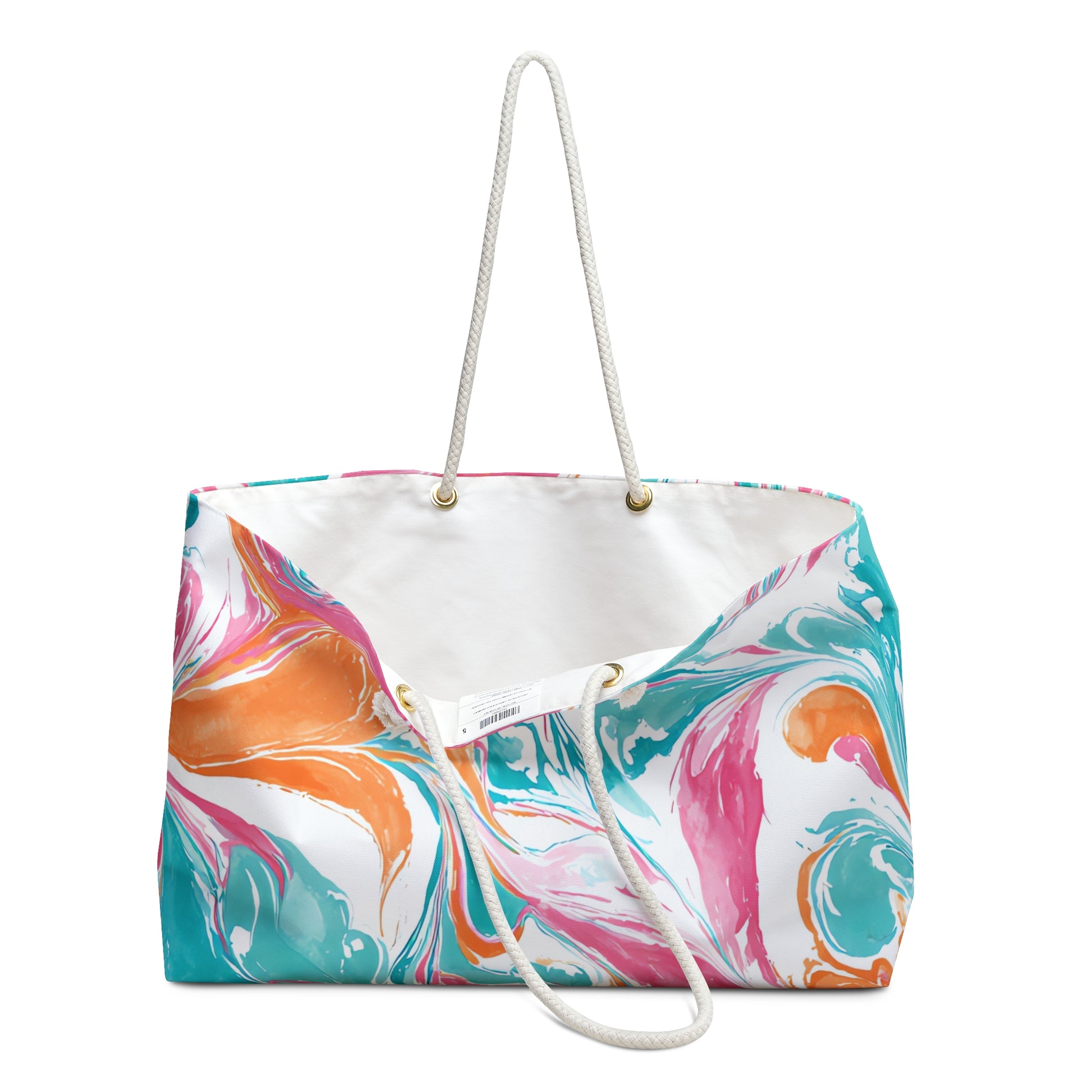 Liquid Pastel Spill II Multi-Color Sweet Weekender Bag, Artsulli - Art is Long, Life is Short, Bags, , , , , , , 