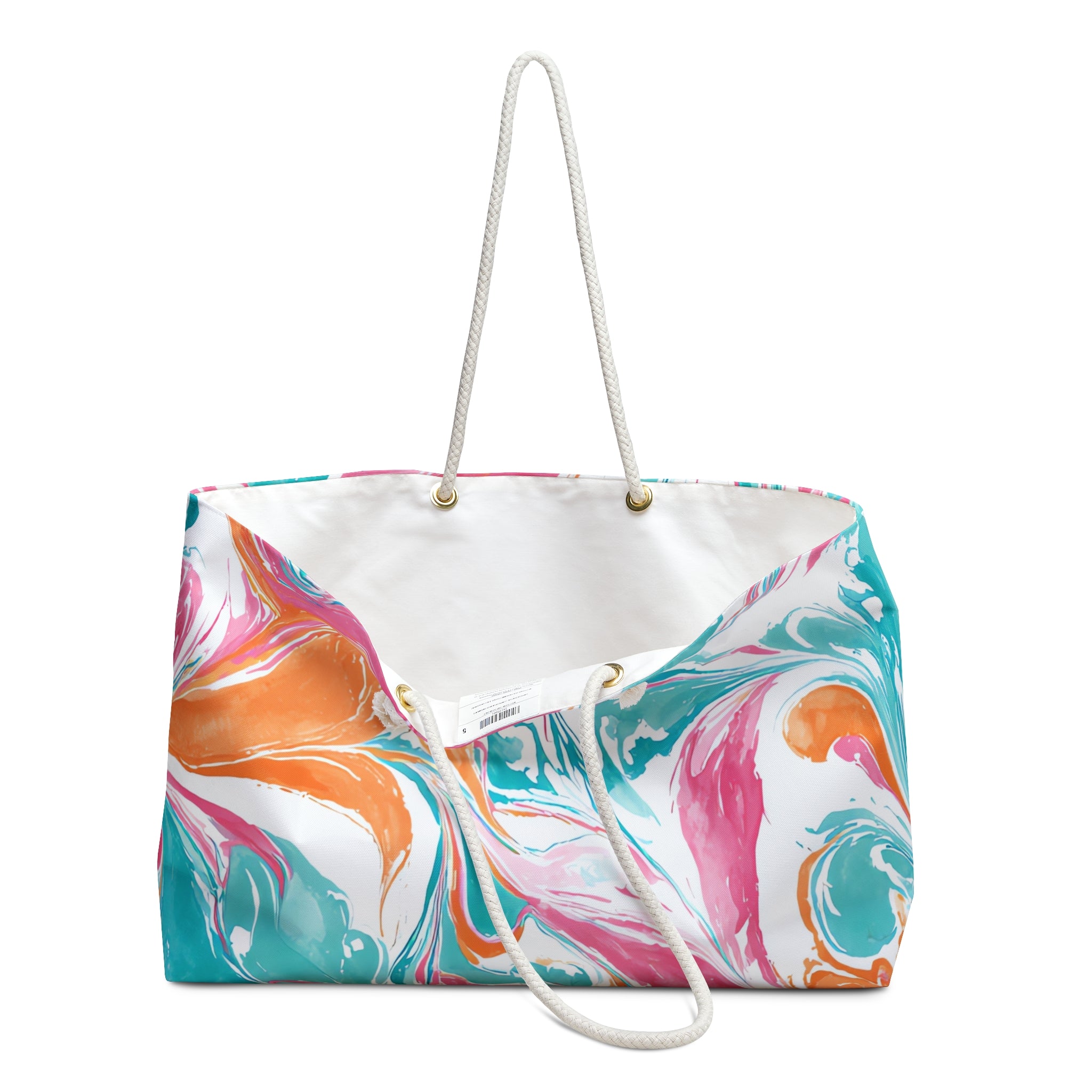 Liquid Pastel Spill II Multi-Color Sweet Weekender Bag, Artsulli - Art is Long, Life is Short, Bags, , , , , , , 