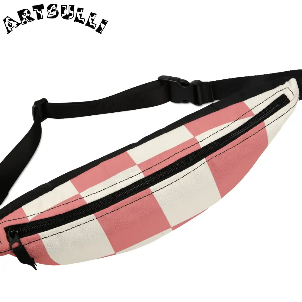 JAKKOUTTHEBXX Retro Checkered Grassland Sprites Fanny Pack