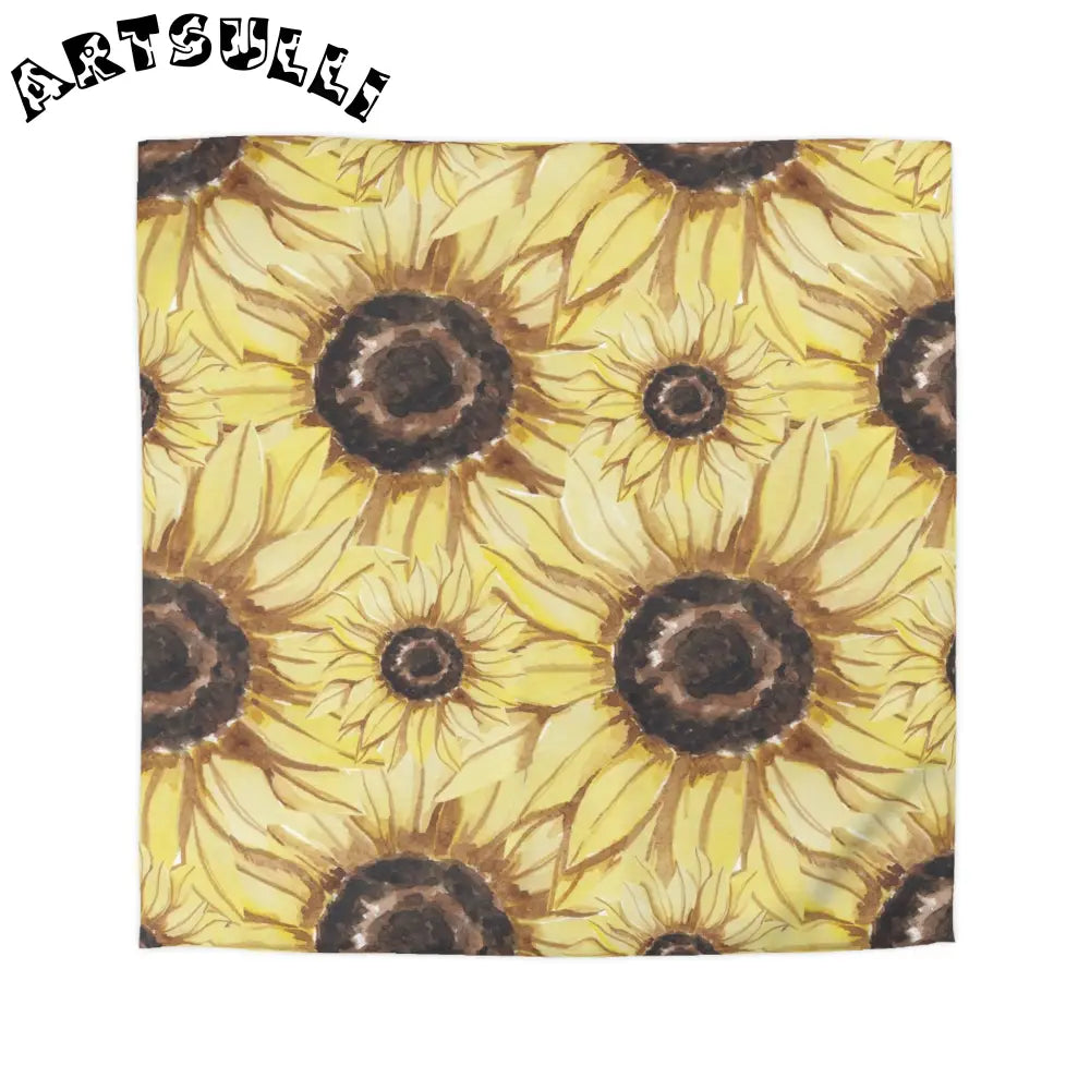 JAKKOUTTHEBXX Retro Anime Sunflower Microfiber Duvet Cover