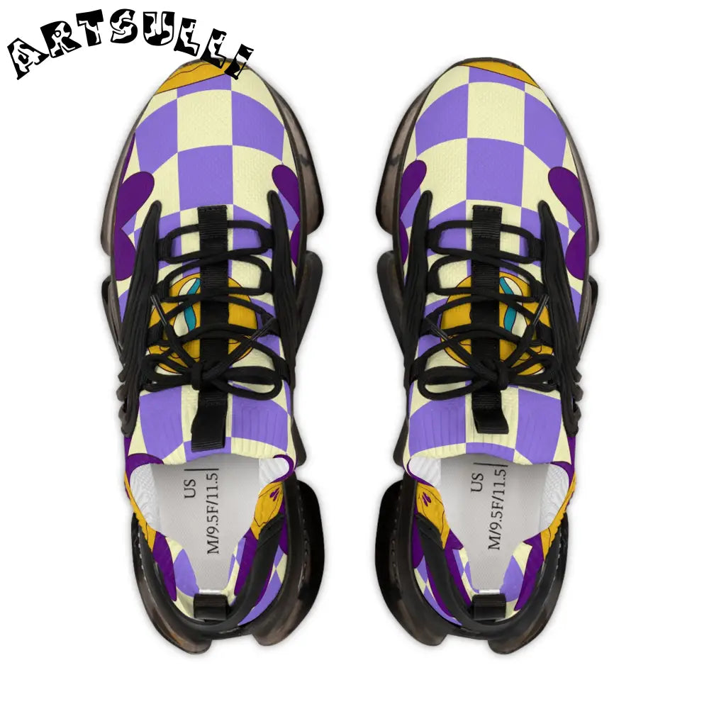 JAKKOUTTHEBXX Trippy Flower Power Motifs Men’s Mesh Sneakers