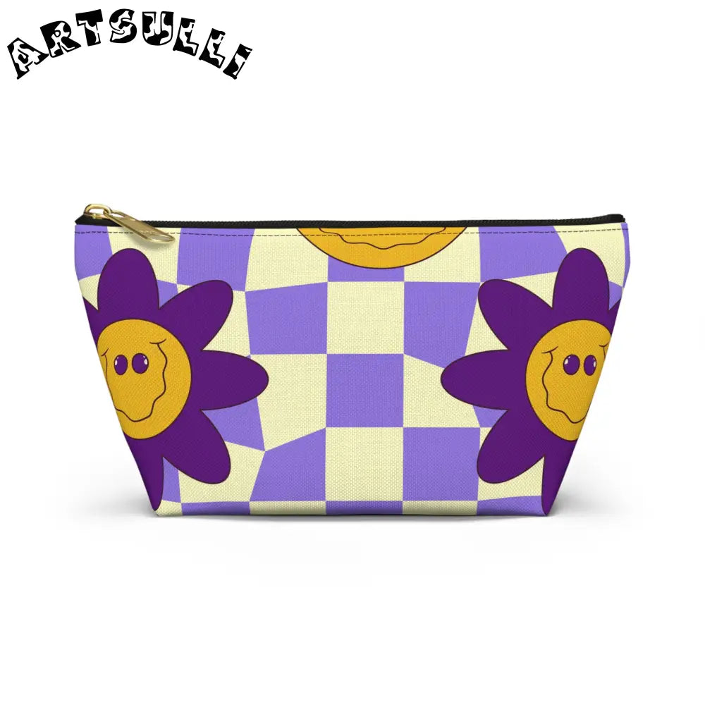 JAKKOUTTHEBXX Trippy Flower Power Motifs Accessory Pouch w T-bottom