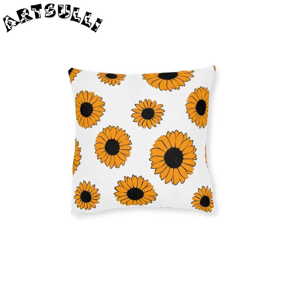 JAKKOUTTHEBXX Sunflowers Square Pillow JAKKOUTTHEBXX Artsulli - Art