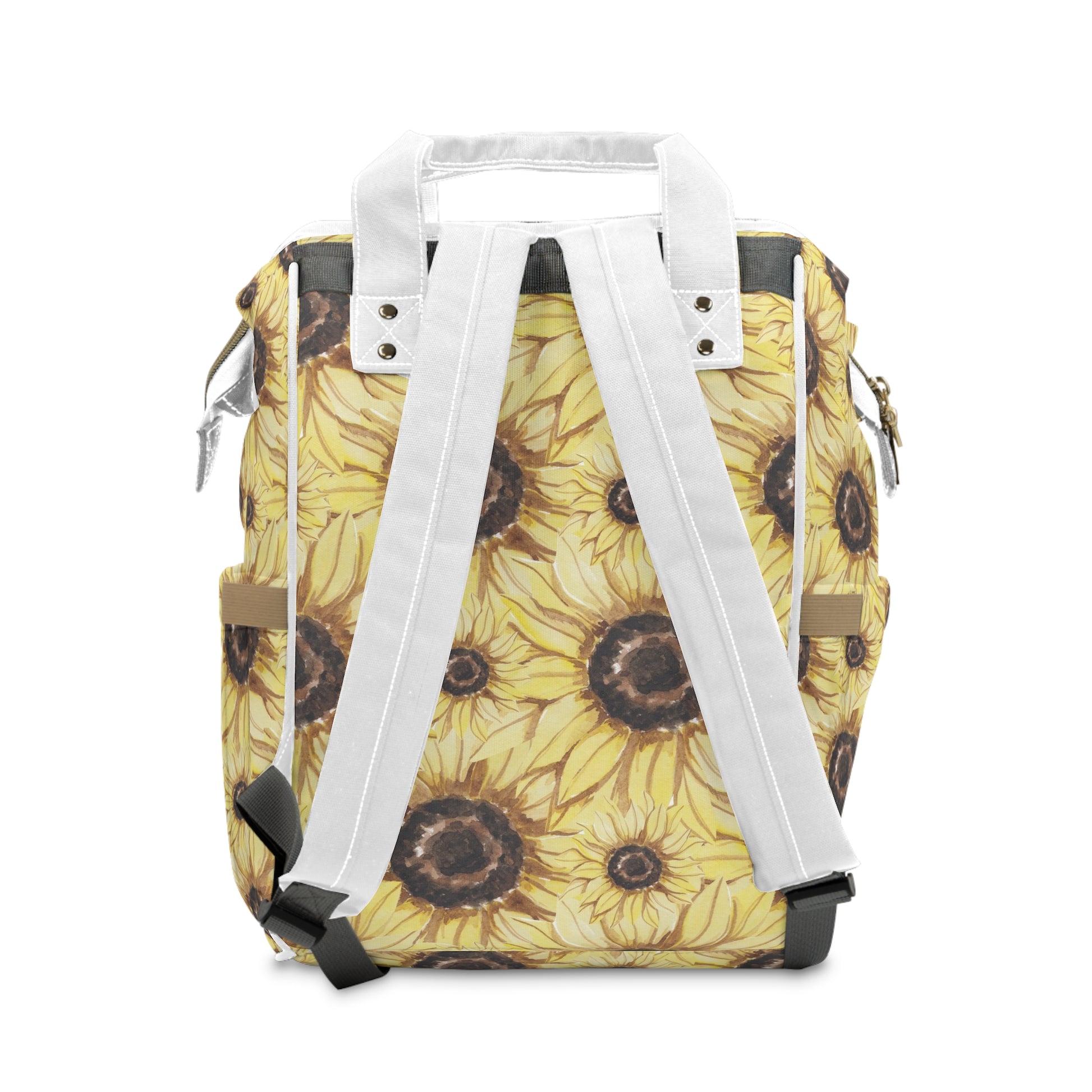 Retro Anime Sunflower Multifunctional Diaper Backpack, Artsulli - Art is Long, Life is Short, Bags, , , , , , , 