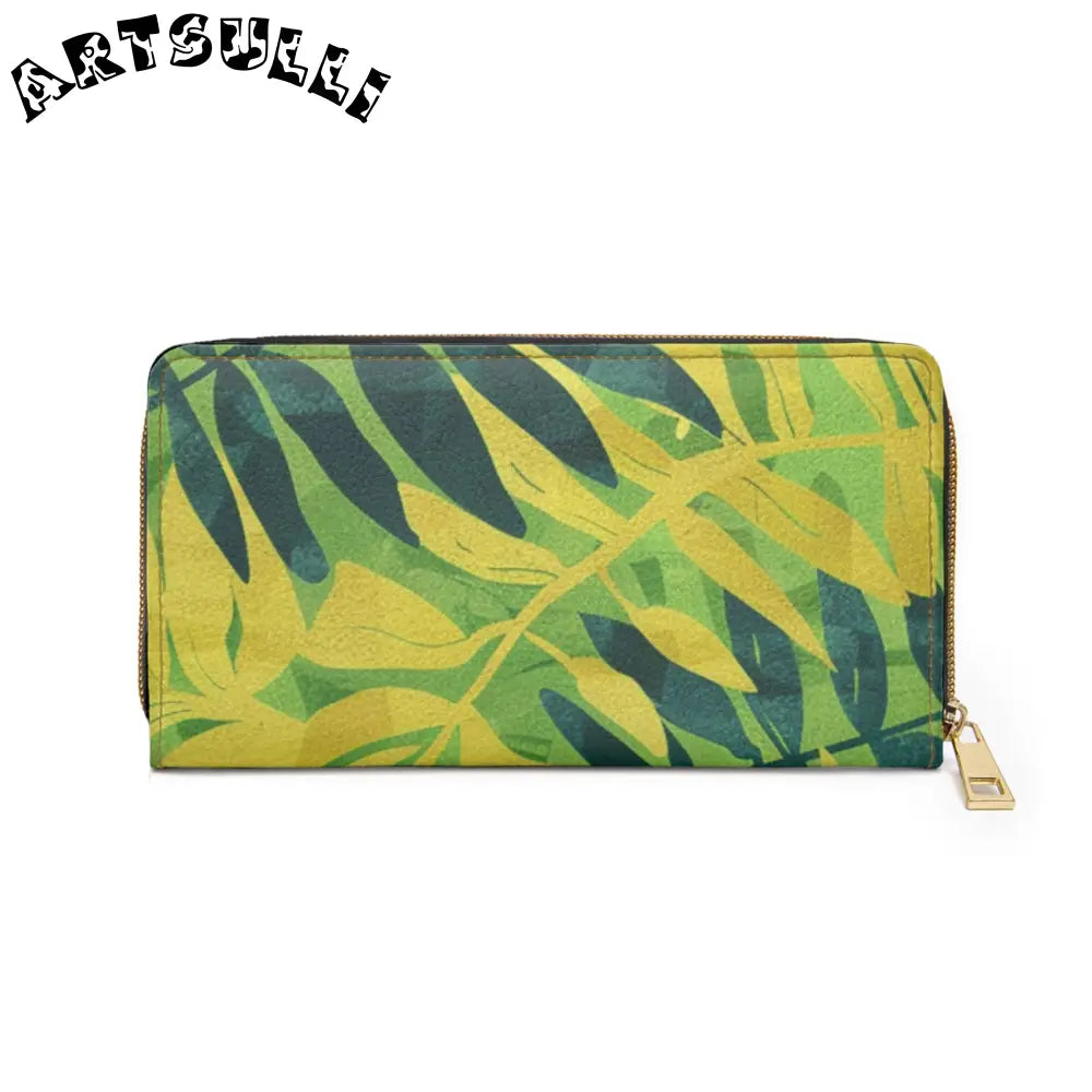 JAKKOUTTHEBXX Dye Sublimation Leaf Wallet for Credit Cards
