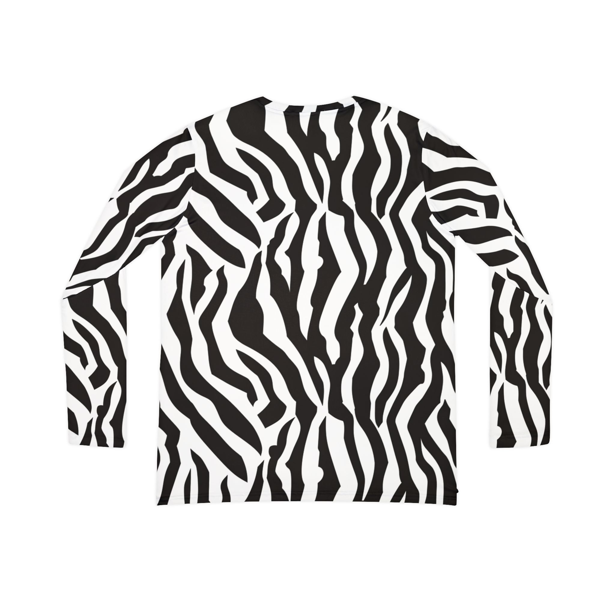 Black  White Drag Zebra Fabric Women's Long Sleeve V-neck Shirt (AOP), Artsulli - Art is Long, Life is Short, All Over Prints, , , , , , , 