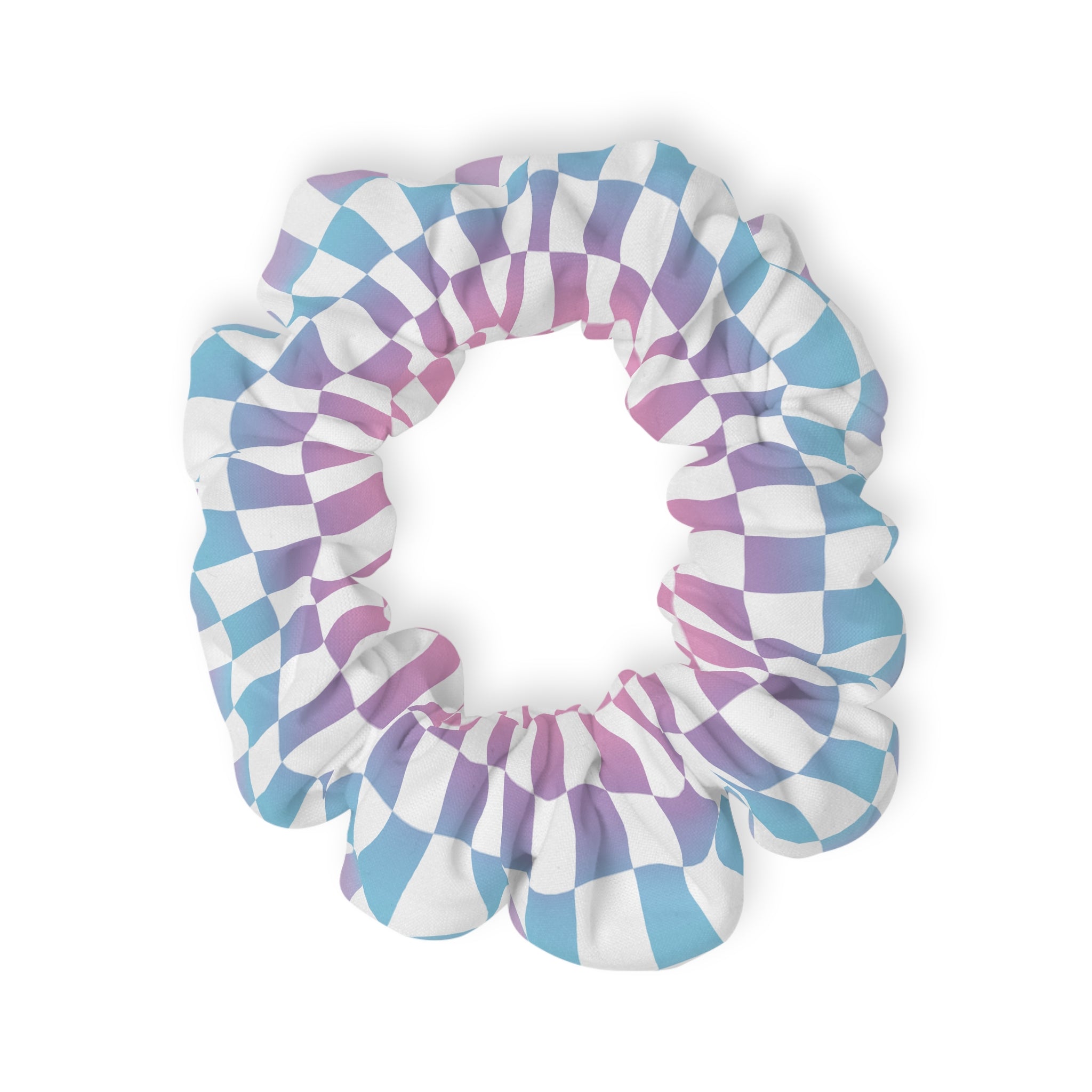 Vaporwave Check Scrunchie, Artsulli - Art is Long, Life is Short, Accessories, Size, 4'' × 4'', , , , , 17969789645541202118