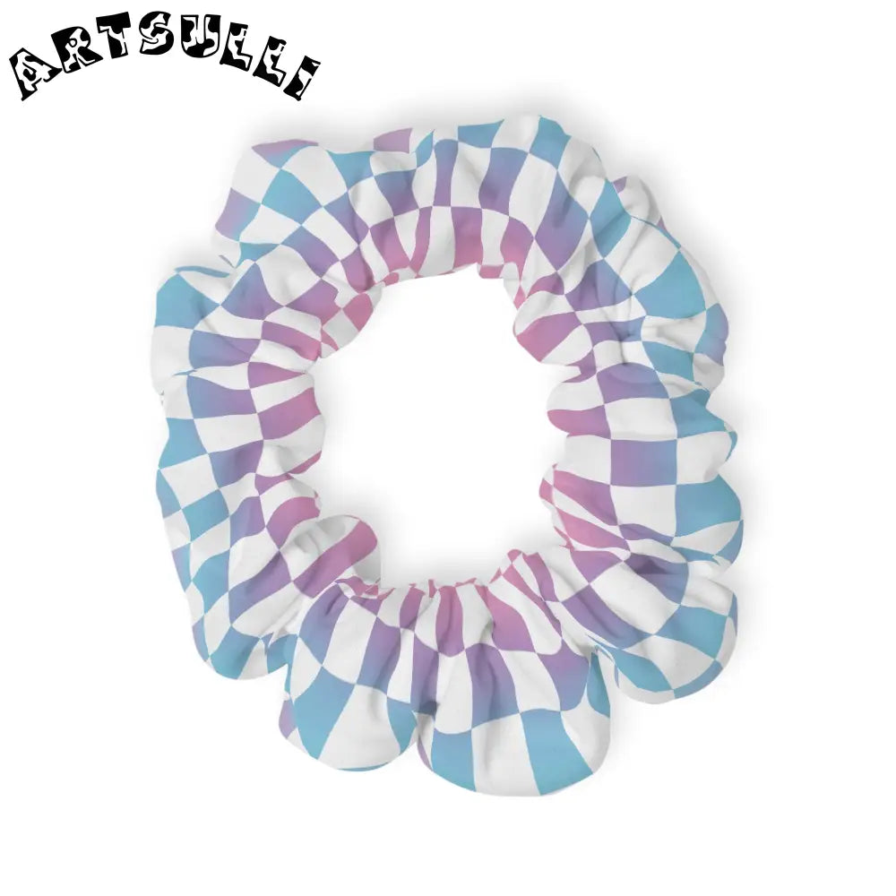 JAKKOUTTHEBXX Vaporwave Check Scrunchie JAKKOUTTHEBXX Artsulli - Art