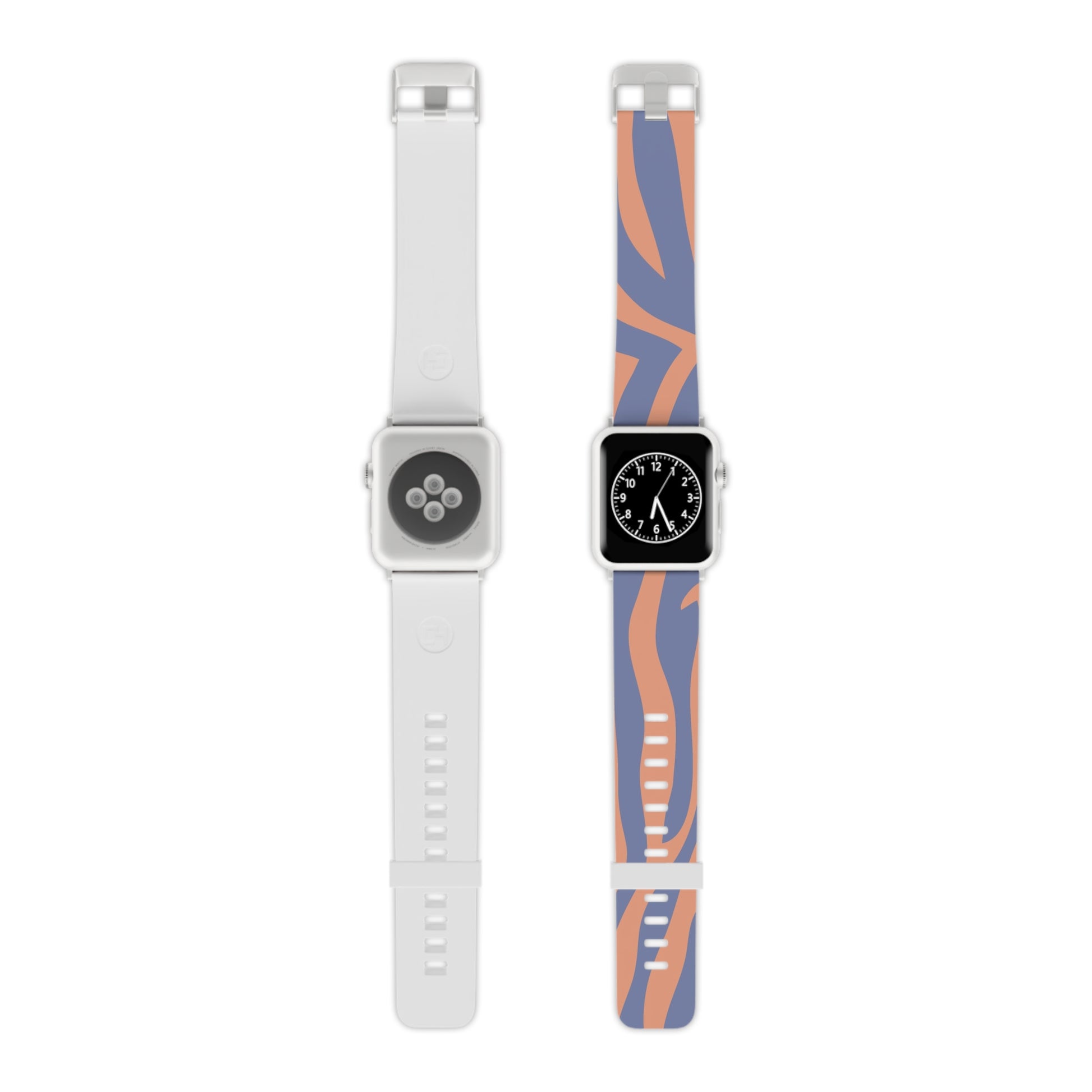 Melting Zebra Stripes Watch Band for Apple Watch, Artsulli - Art is Long, Life is Short, Accessories, Size, 8'' × 0.75'' / 42 - 44 mm, Color, Silver, , , 73451848243192