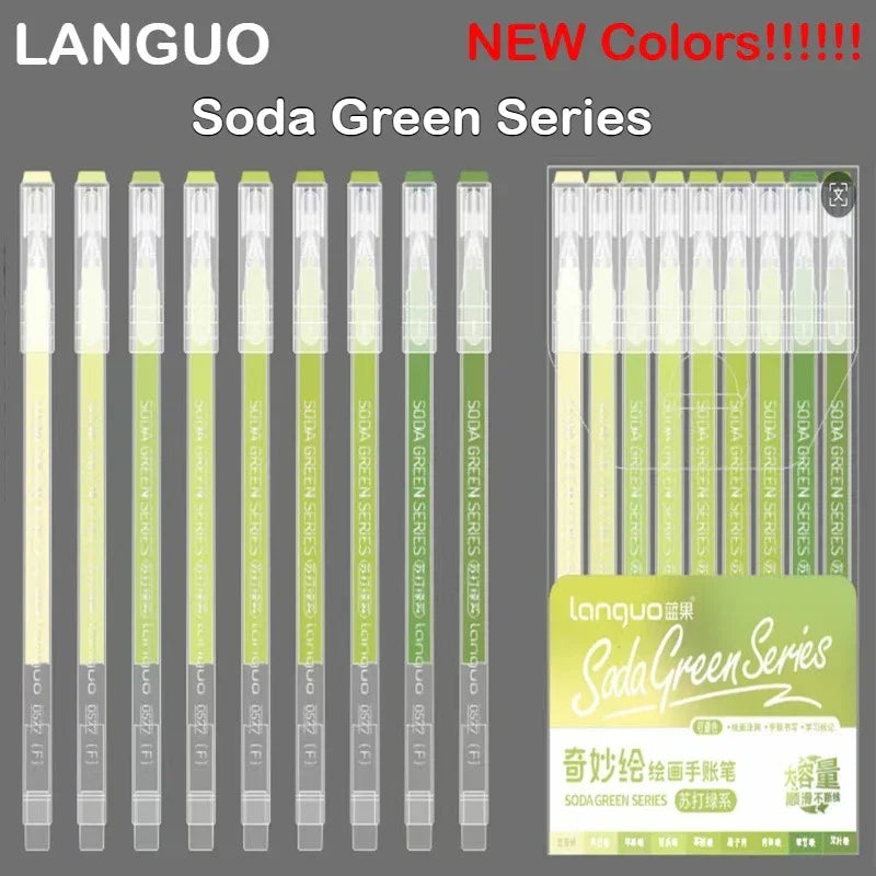 Buy The Best By Artsulli - Art is Long Life Short - LANGUO New Colors 45/9 Drawing Highlighter Morandi Gel Pen Diary Painting DIY Office