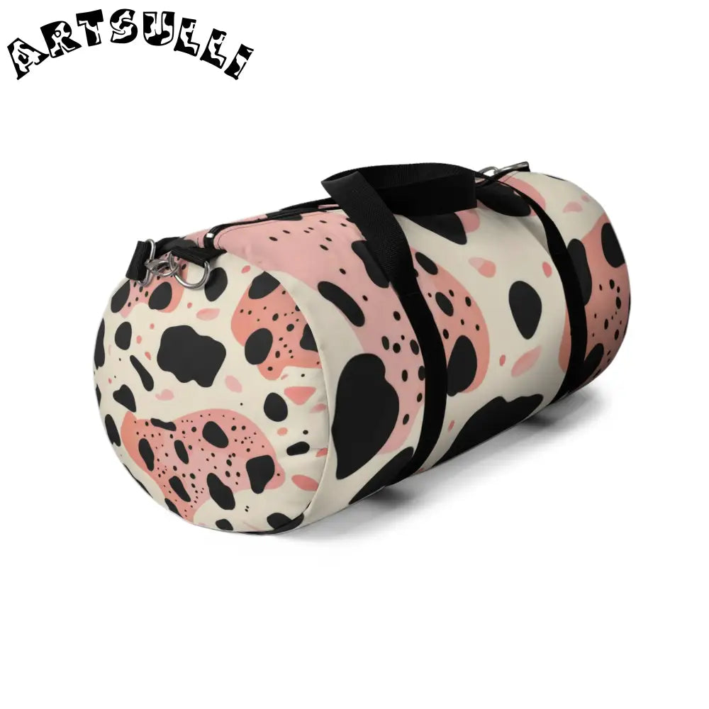 JAKKOUTTHEBXX Pink Cow Print Large Duffel Bag to Express Yourself 2025