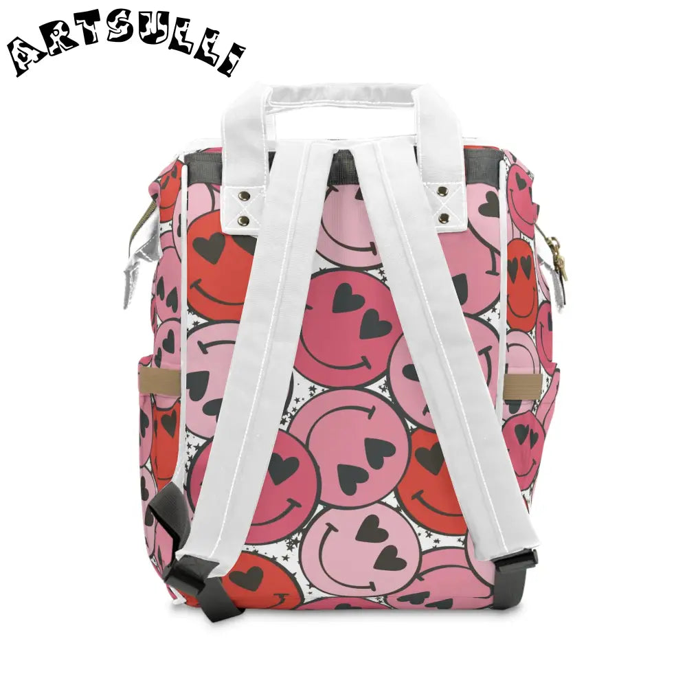 JAKKOUTTHEBXX Smiley Face x Heart Eyes Pink and Red Multifunctional