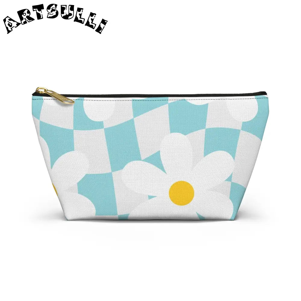 JAKKOUTTHEBXX Trippy Check Garden Accessory Pouch w T-bottom