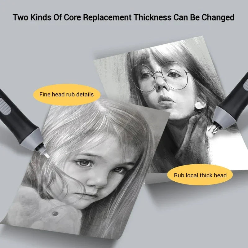 Buy The Best By Artsulli - Art is Long Life Short - Tenwin Adjustable Electric Rubber Eraser With Refills Battery Power For Sketch Drawing