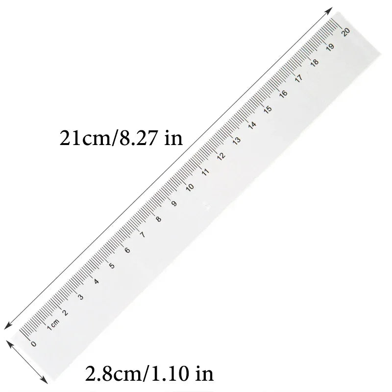 Buy The Best By Artsulli - Art is Long Life Short - Transparent Straight Ruler,20cm,30cm,40cm,50cm,High Precision Maths Drawing