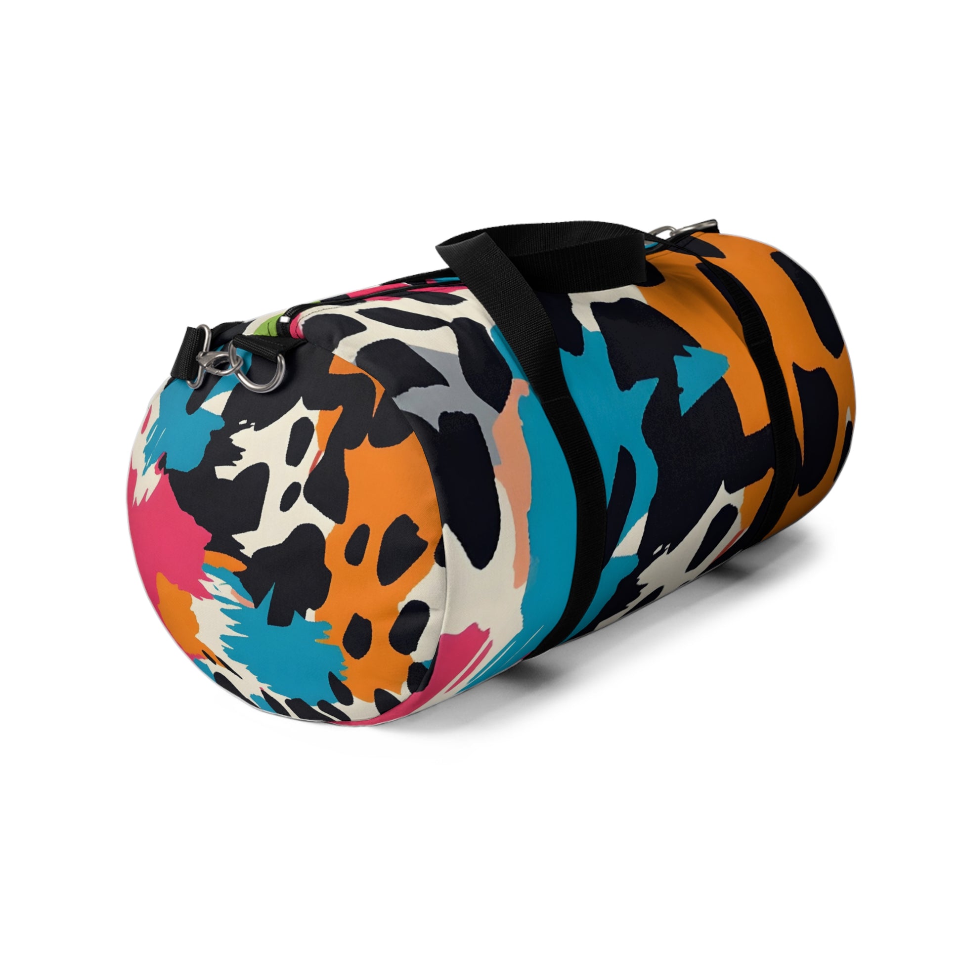 Wild Brush Strokes x Animal Print Multi-Color Duffel Bag, Artsulli - Art is Long, Life is Short, Bags, , , , , , , 
