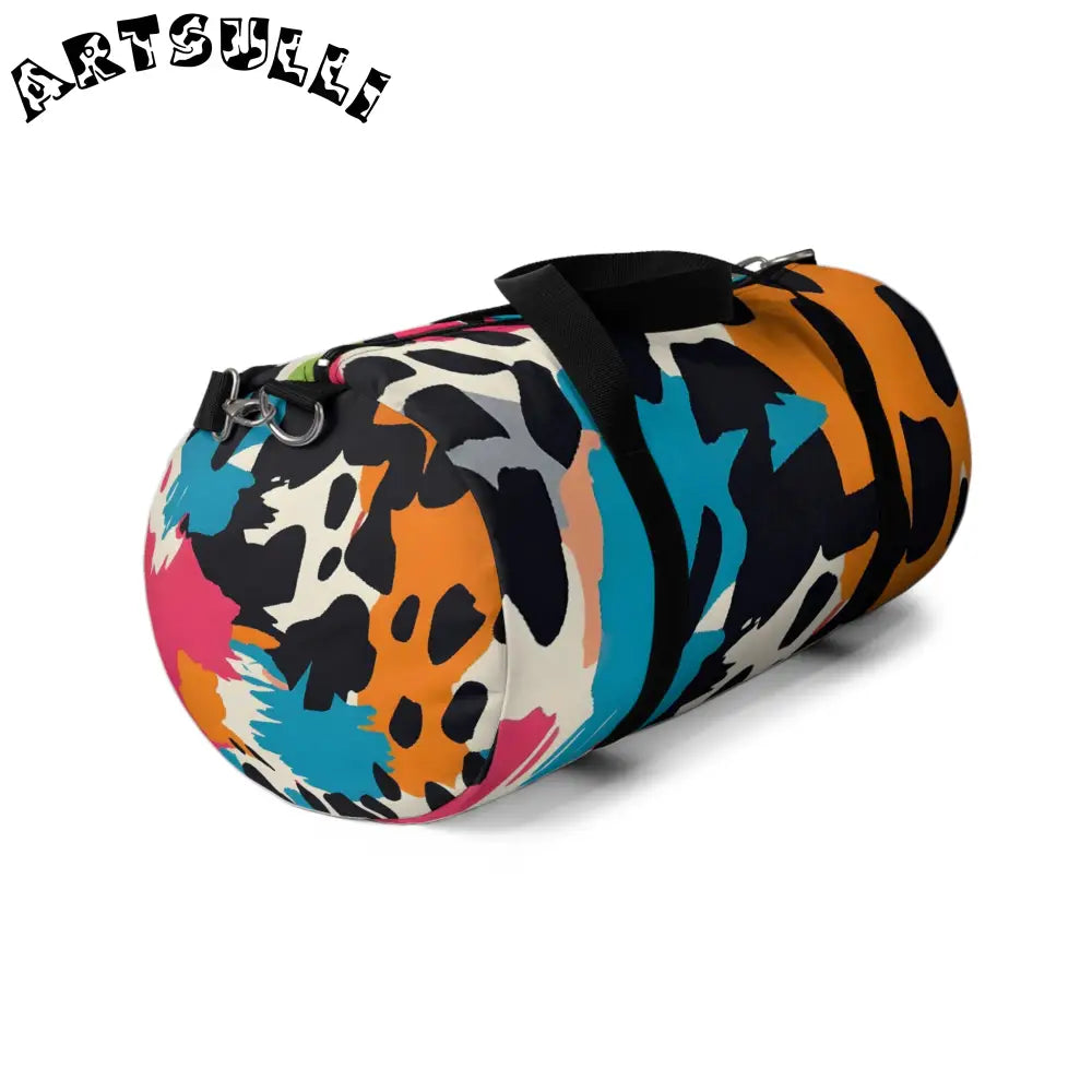 JAKKOUTTHEBXX Wild Brush Strokes x Animal Print Multi-Color Duffel