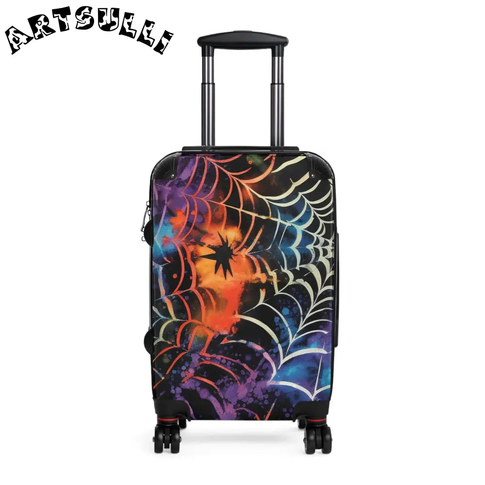 JAKKOUTTHEBXX Colorful Spider Web Carry On Luggage 2025