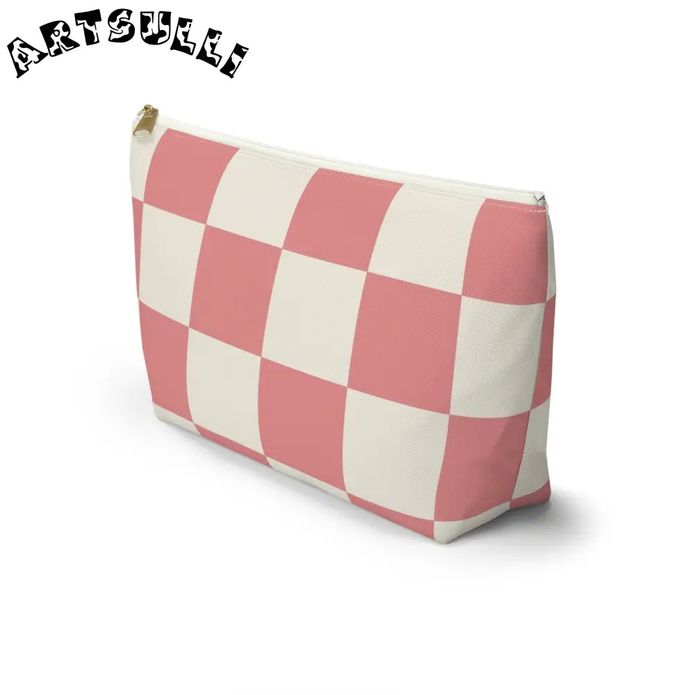JAKKOUTTHEBXX Retro Checkered Grassland Sprites Accessory Pouch w