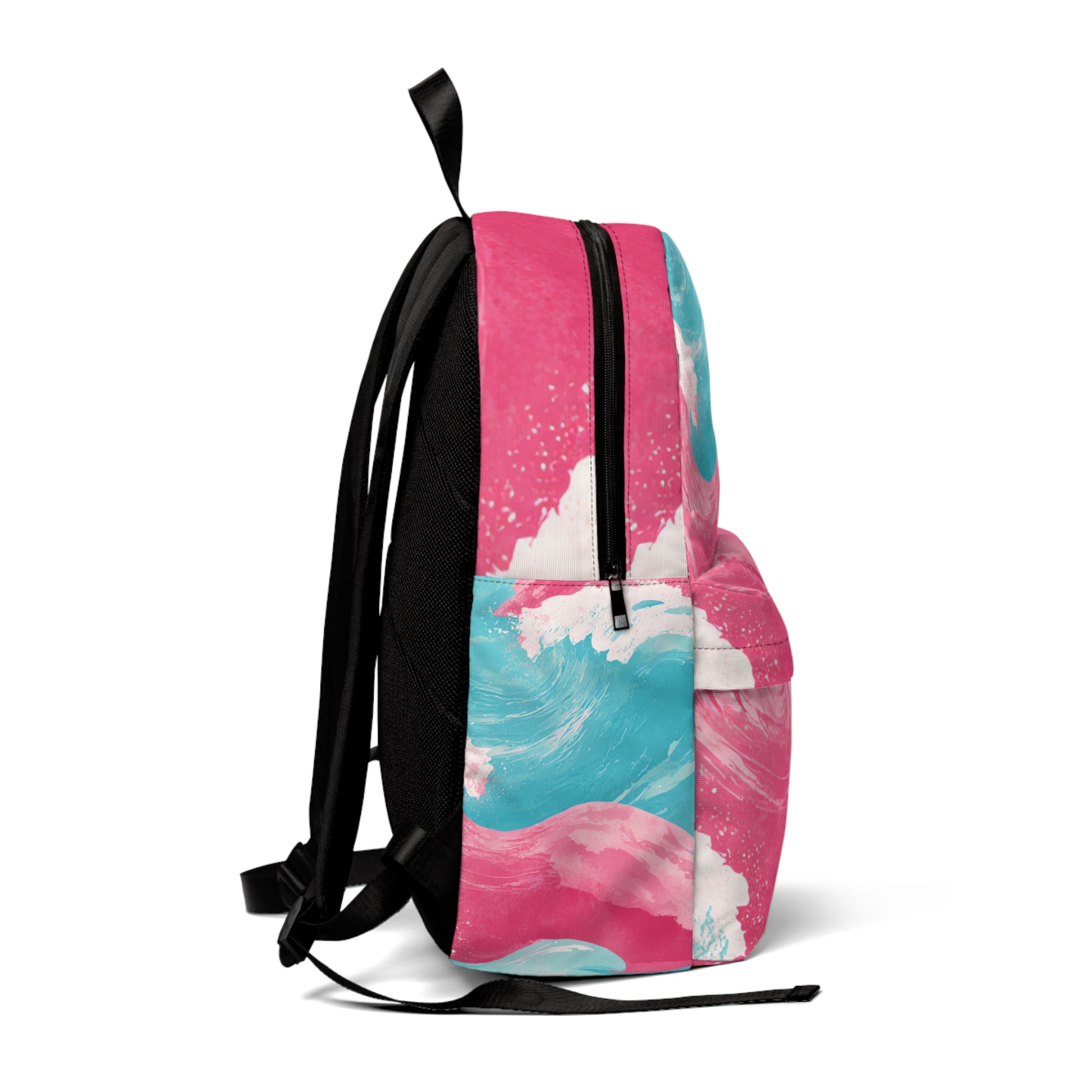 Focusing on Color  Waves Unisex Classic Backpack, Artsulli - Art is Long, Life is Short, Bags, , , , , , , 