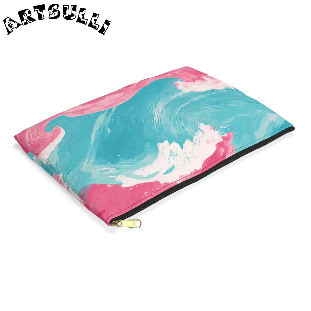 JAKKOUTTHEBXX The Great Pastelwave Pink and Blue Accessory Pouch