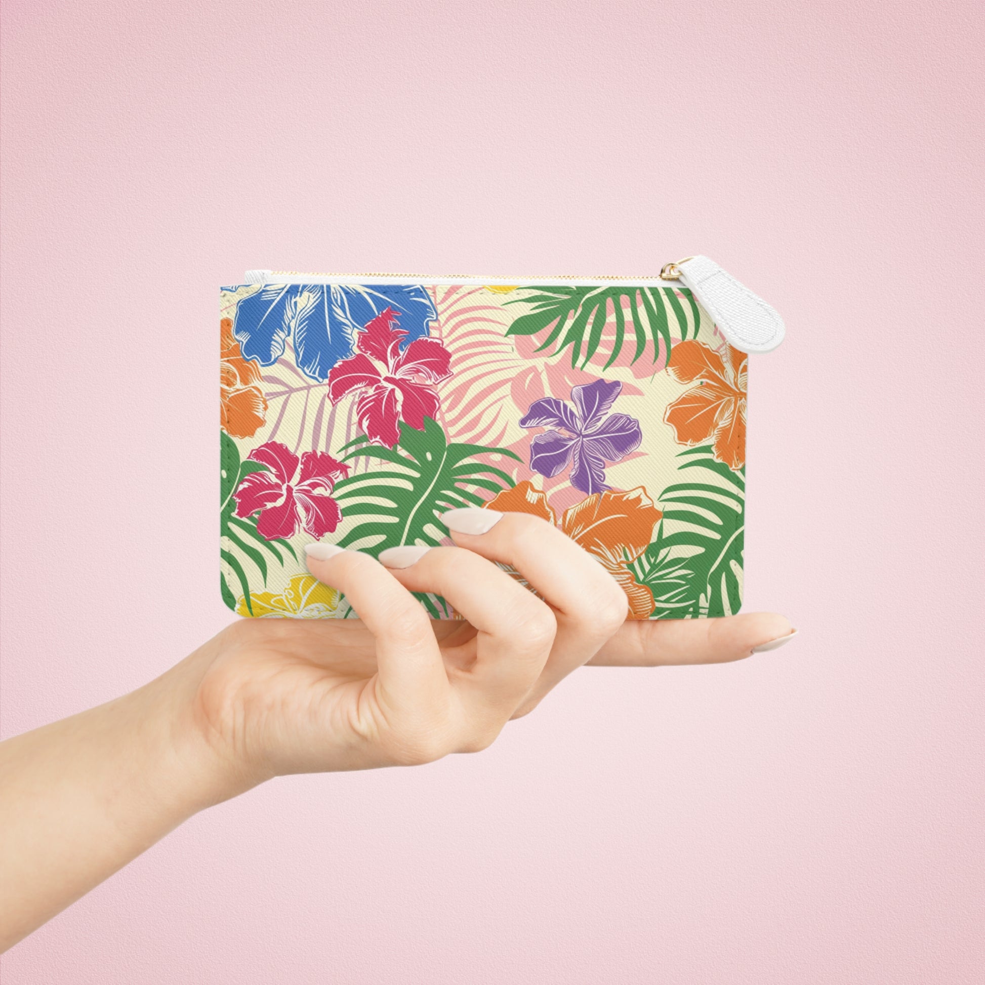 Blooming Tropical Flowers Mini Clutch Bag, Artsulli - Art is Long, Life is Short, Bags, , , , , , , 