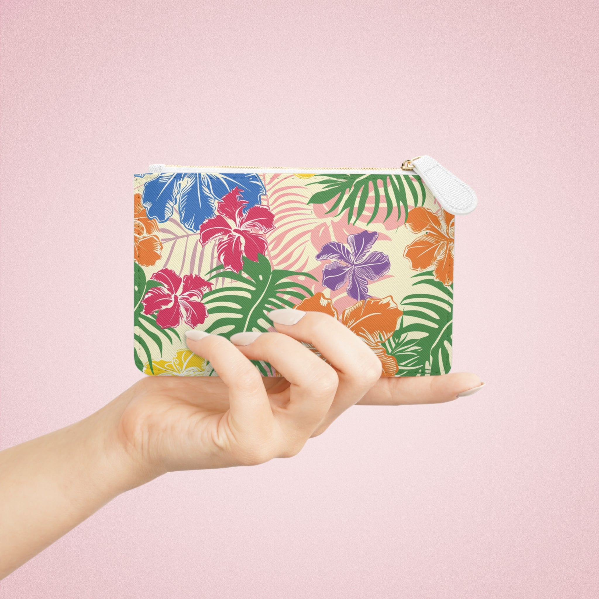 Blooming Tropical Flowers Mini Clutch Bag, Artsulli - Art is Long, Life is Short, Bags, , , , , , , 