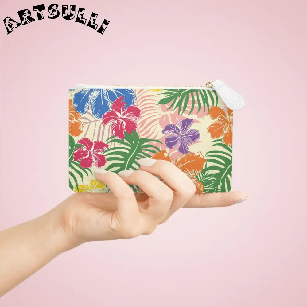 JAKKOUTTHEBXX Colorful Floral Vegan Leather Mini Clutch 2025