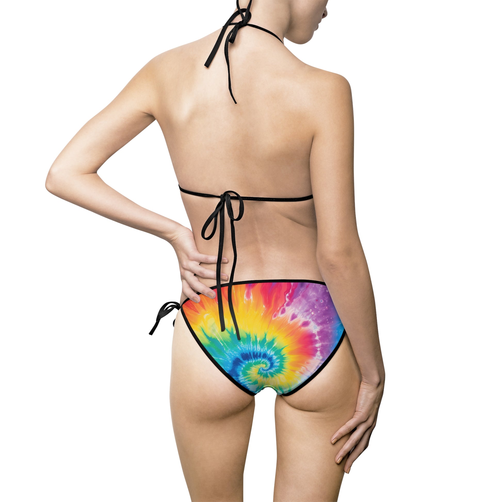 Tie Dye Women's Bikini Swimsuit (AOP), Artsulli - Art is Long, Life is Short, All Over Prints, , , , , , , 