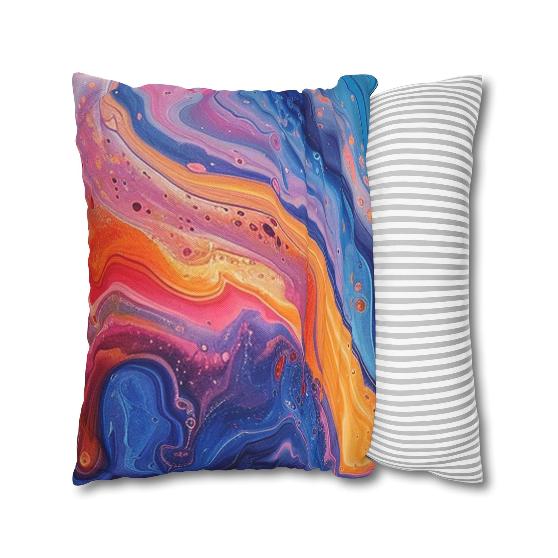Spun Polyester Square Pillowcase, Artsulli - Art is Long, Life is Short, Home Decor, , , , , , , 