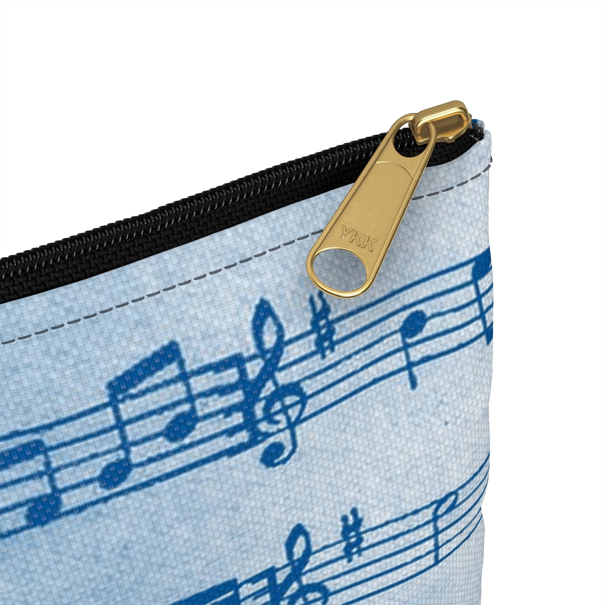 Drip Spill Type Beat Sheet Music Blue Accessory Pouch, Artsulli - Art is Long, Life is Short, Bags, , , , , , , 