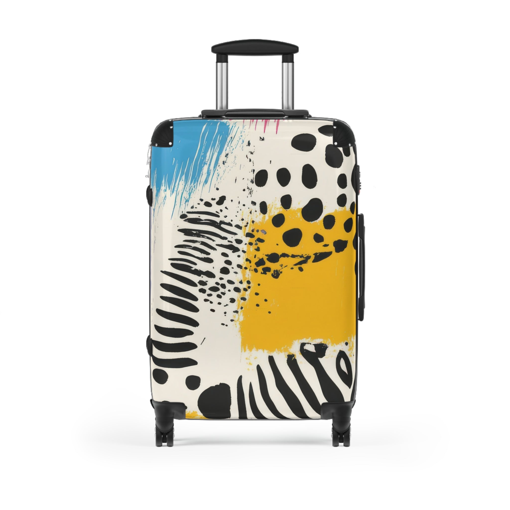 Rae Zebra Rhapsody Suitcase, Artsulli - Art is Long, Life is Short, Bags, Size, Medium, Color, Black, , , 10115989427982